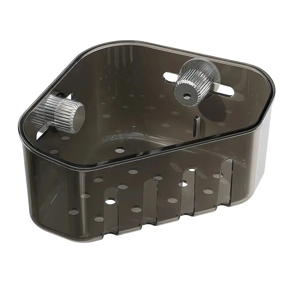 Siopsrl| Corner shelf with suction cup – Drill-free & space-saving