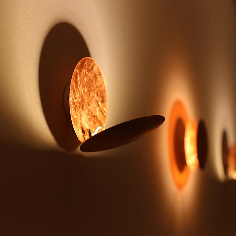 Siopsrl| Eclipse lamp | Wall light with rotatable golden discs
