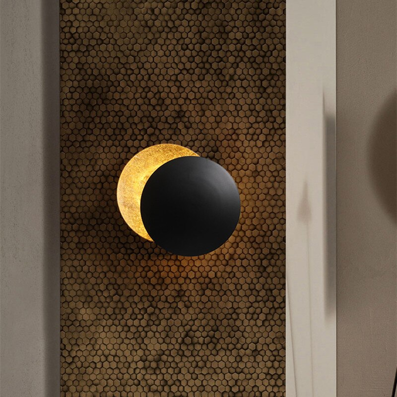 Siopsrl| Eclipse lamp | Wall light with rotatable golden discs
