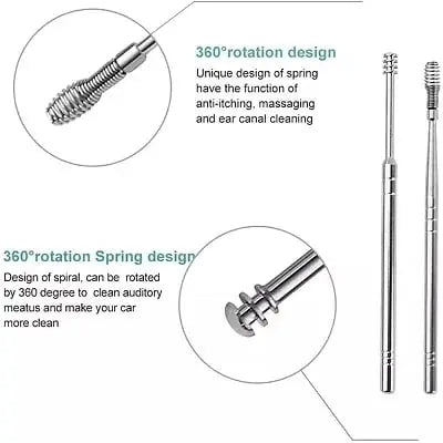 Siopsrl| Stainless Steel Ear Cleaning Set – For Safe & Thorough Cleaning
