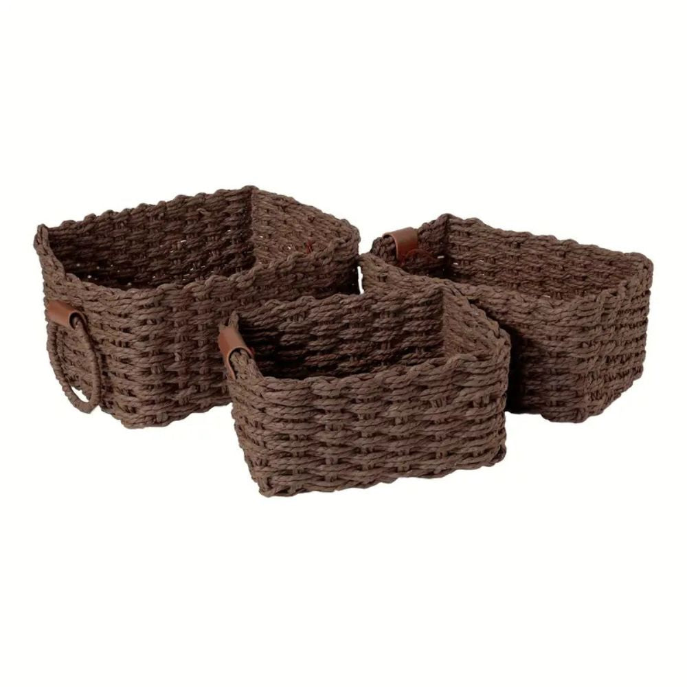 Siopsrl| Elegant Rattan Weave Basket Set
