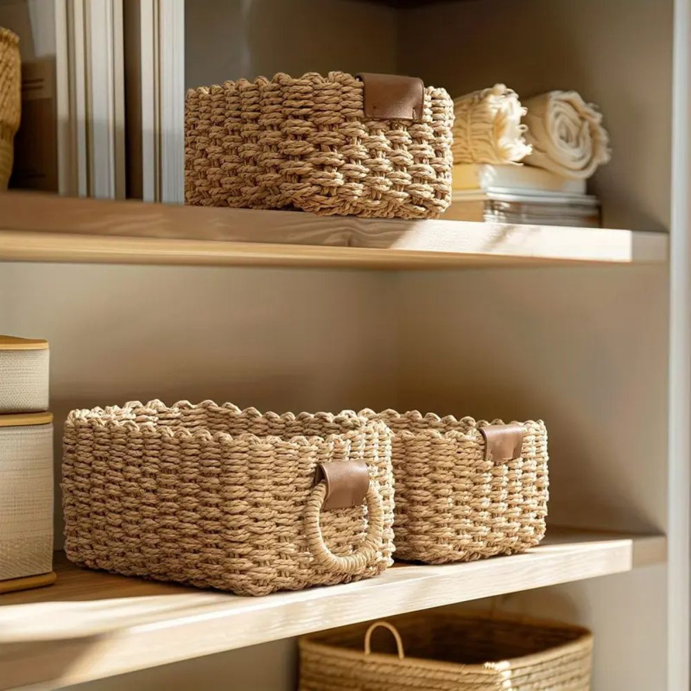 Siopsrl| Elegant Rattan Weave Basket Set