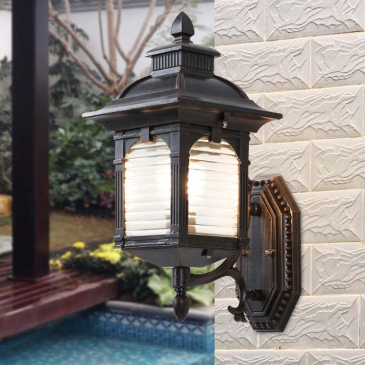 Siopsrl| Antique Wall Light Outdoor Black
