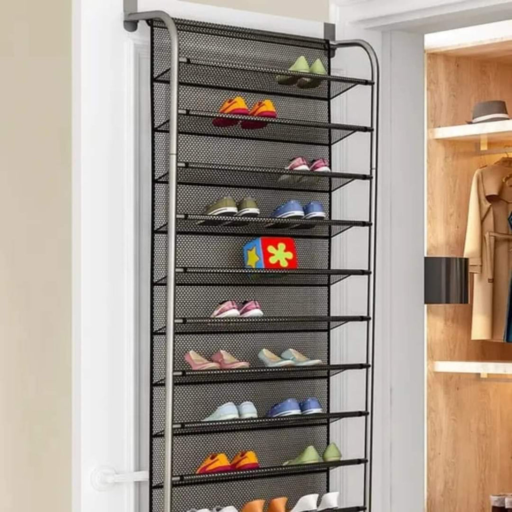 Siopsrl| 10 Tier Over The Door Shoe Rack Organizer