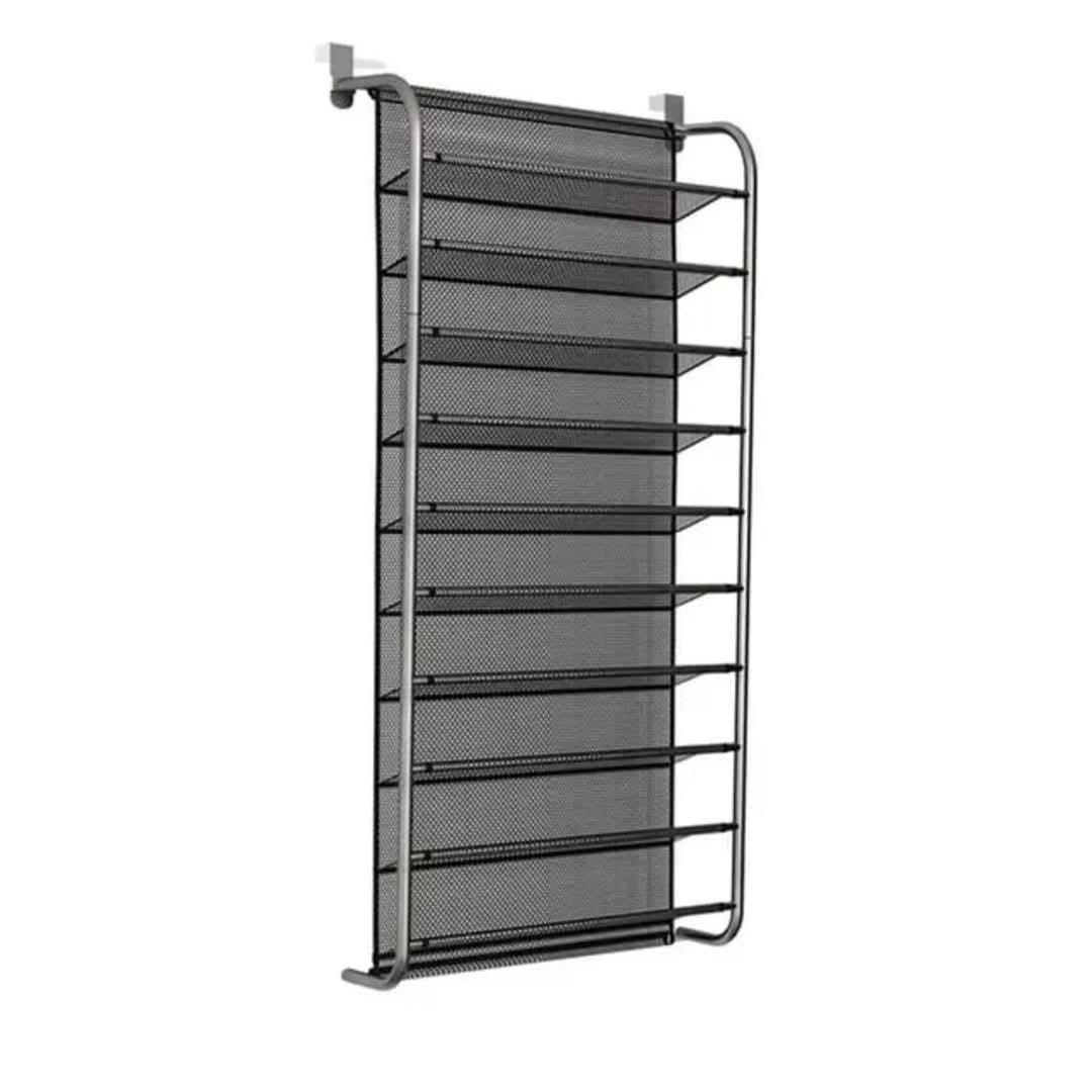 Siopsrl| 10 Tier Over The Door Shoe Rack Organizer