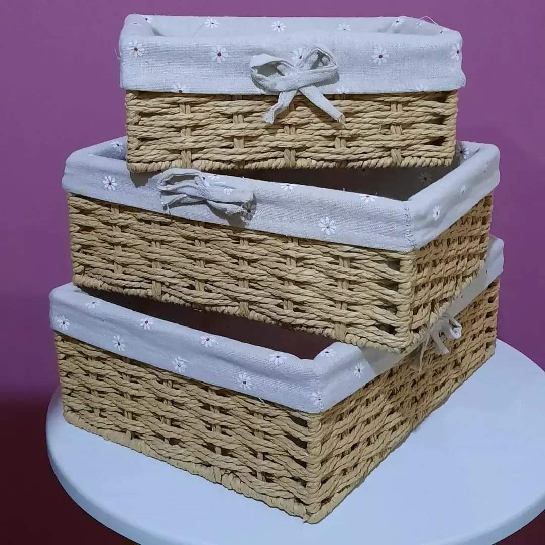 Siopsrl| 3 piece rattan basket