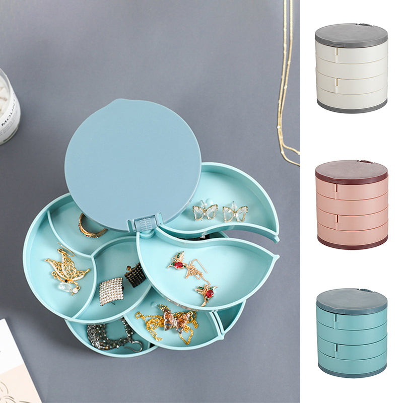 4 Layers Rotatable Jewelry Storage Box | Siopsrl