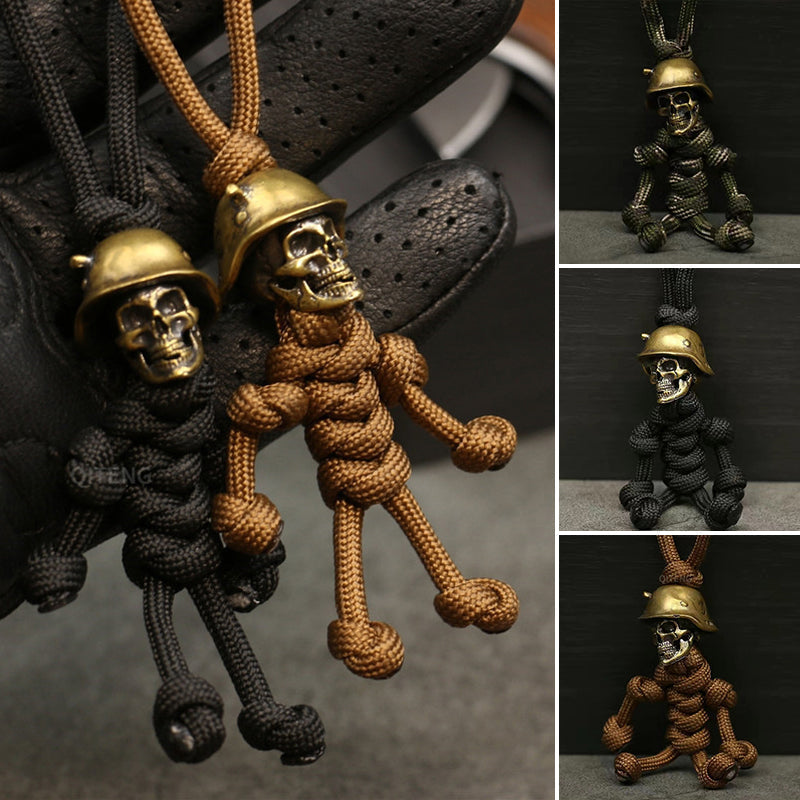 Siopsrl| Skeleton Soldier Paracord Keychain