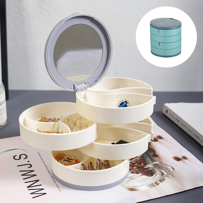 4 Layers Rotatable Jewelry Storage Box | Siopsrl