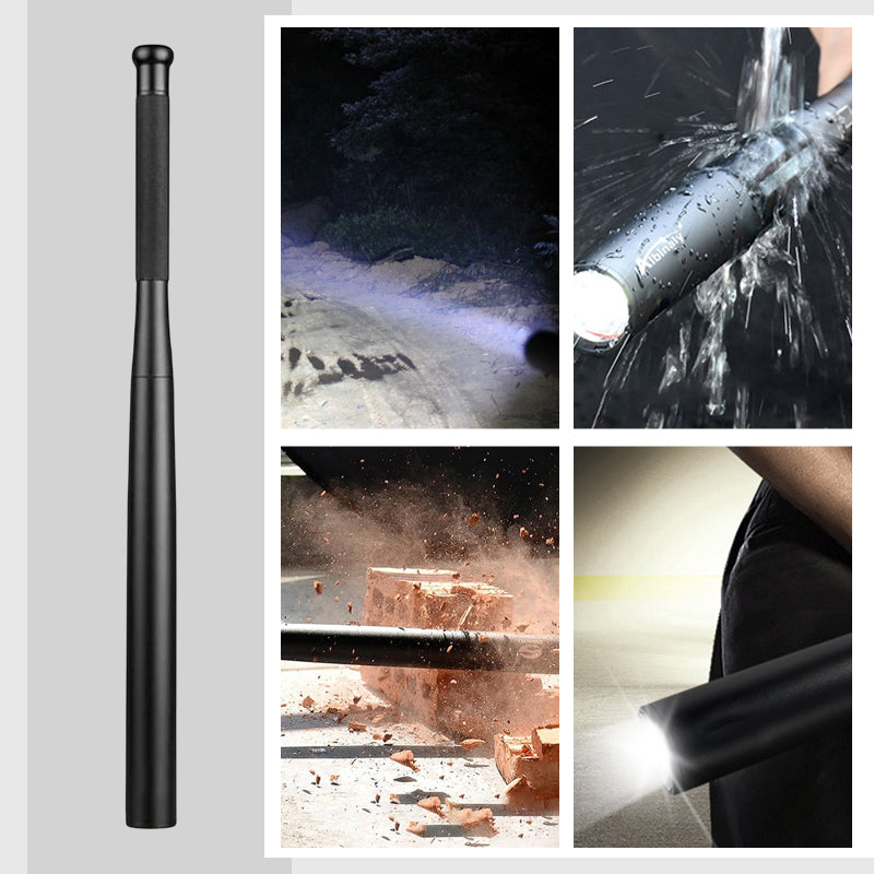 siopsrl | Baseball Bat Shaped LED Flashlight | Aluminum Alloy, 3 Lighting Modes | Emergency & Utility Use