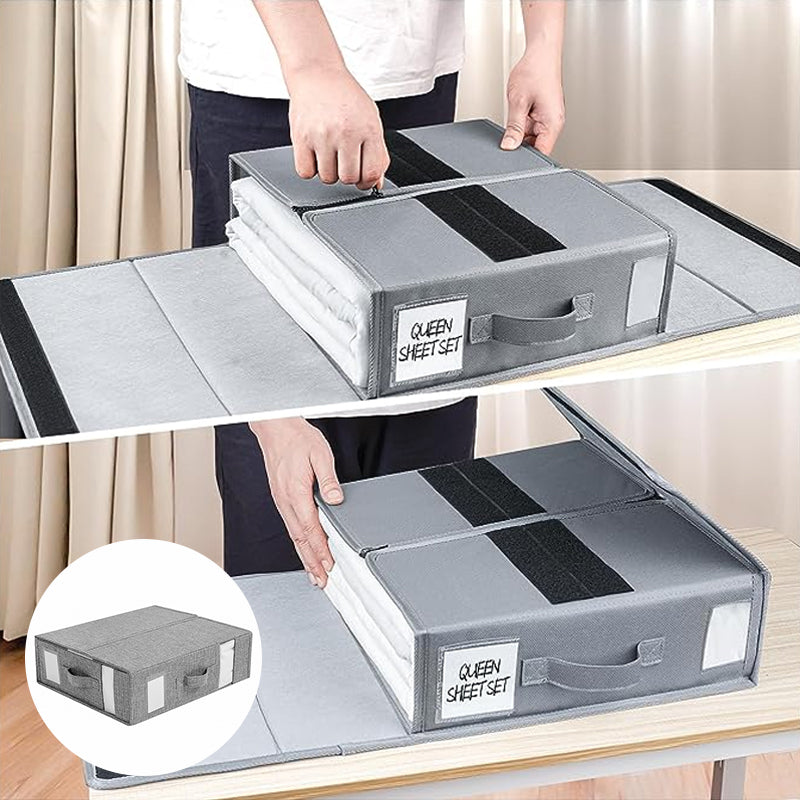 Siopsrl| foldable bed sheet set organizer