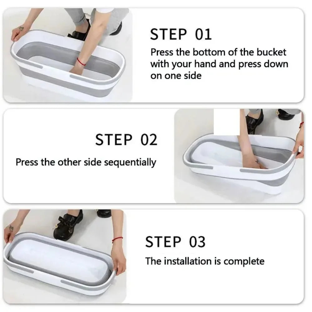 Siopsrl| Robust folding cleaning bucket for compact storage