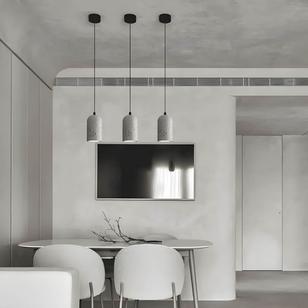 Siopsrl| Modern Concrete Pendant Light | Ø 9.6 cm, 200 cm Cable