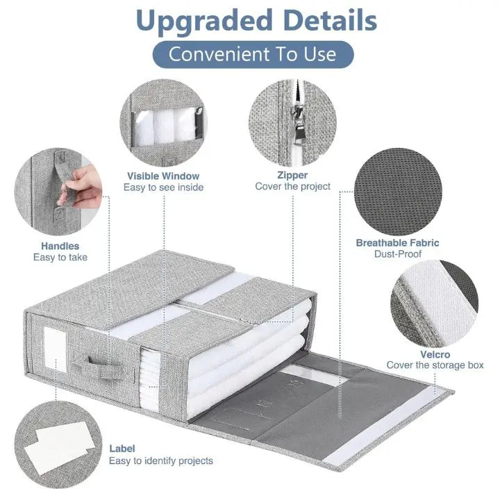 Siopsrl| Foldable Wardrobe Storage Boxes