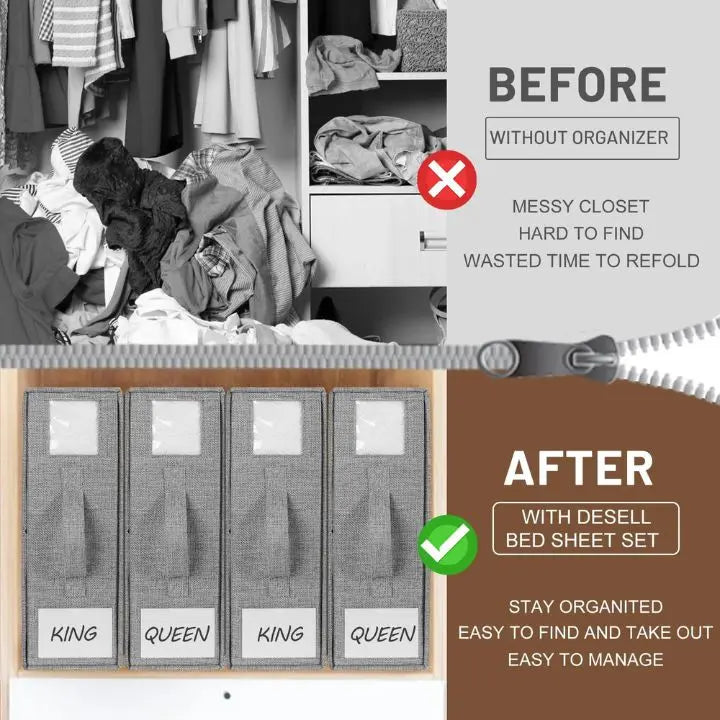 Siopsrl| Foldable Wardrobe Storage Boxes