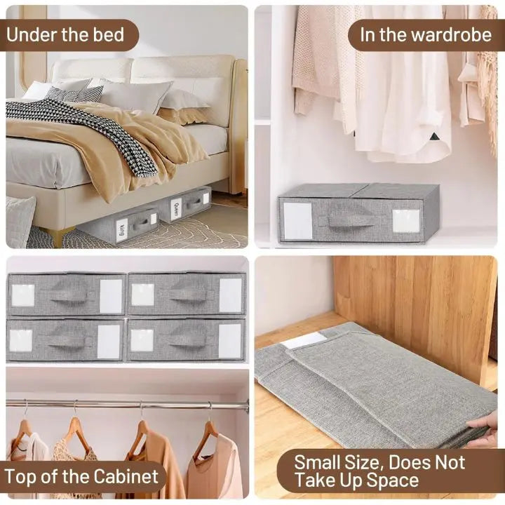Siopsrl| Foldable Wardrobe Storage Boxes