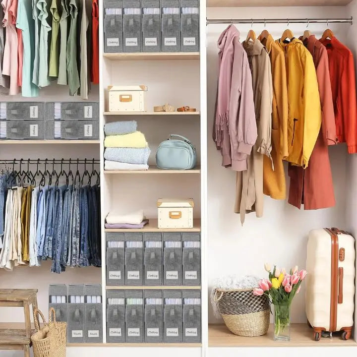 Siopsrl| Foldable Wardrobe Storage Boxes