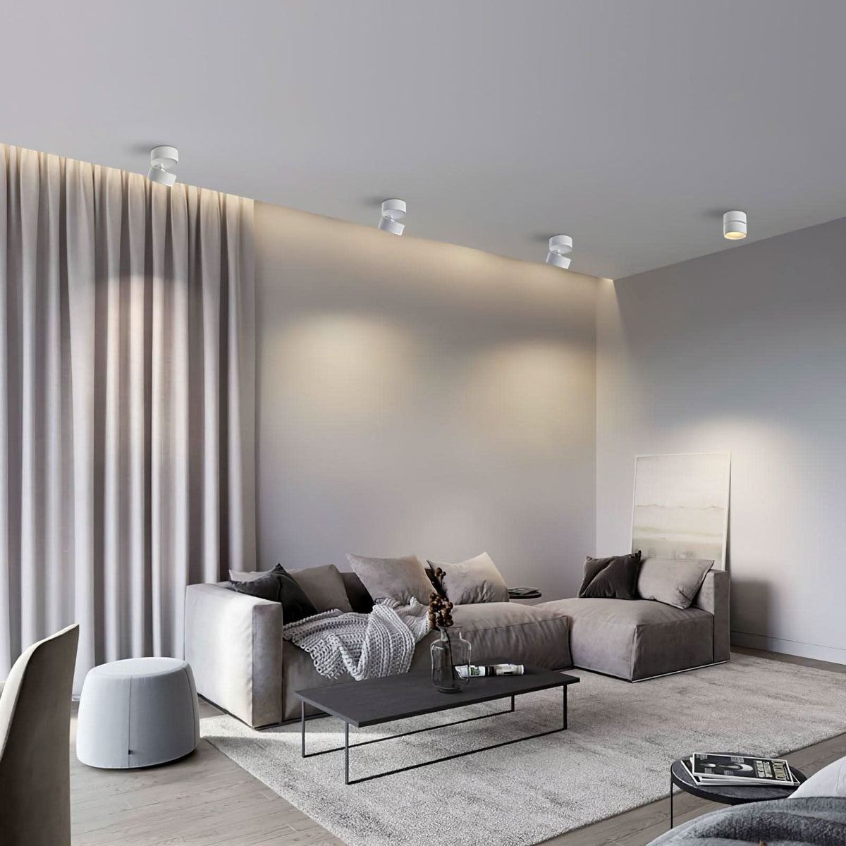 Siopsrl| Adjustable Surface LED Ceiling Light Warm White