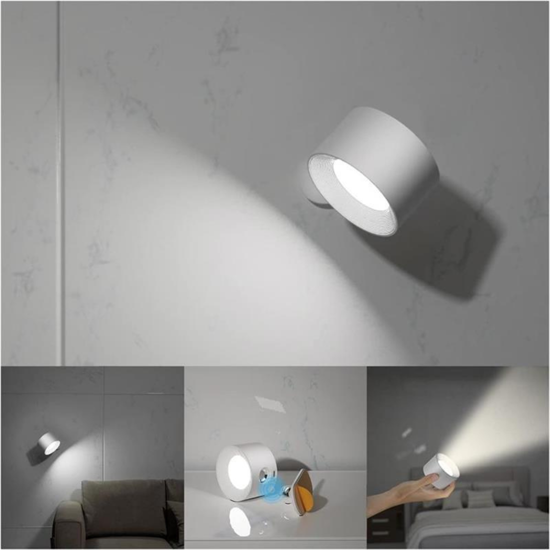 Siopsrl| Flexilight Wireless Wall Lamp Touch 360 Rotation