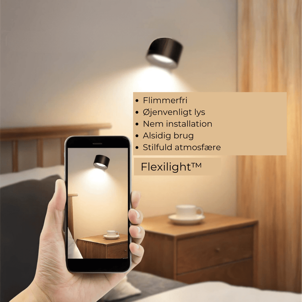 Siopsrl| Flexilight Wireless Wall Lamp Touch 360 Rotation