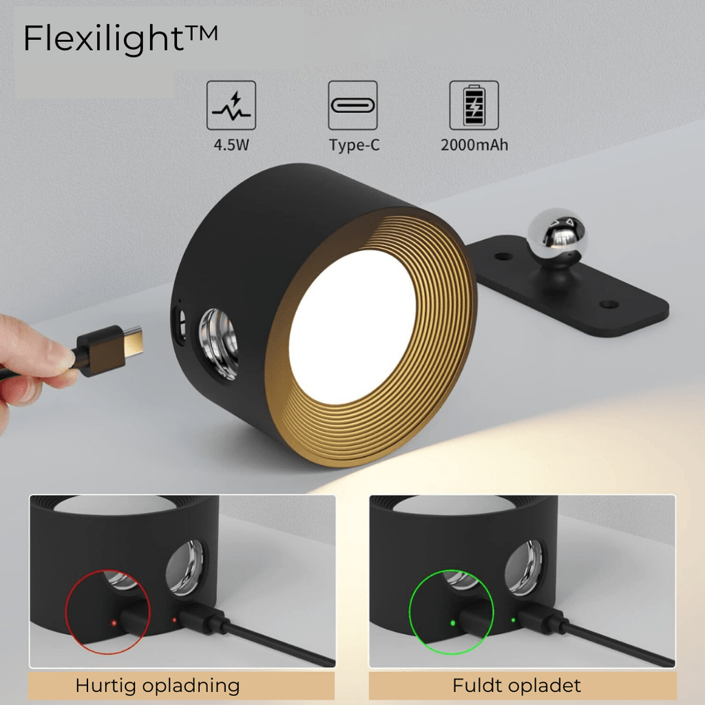 Siopsrl| Flexilight Wireless Wall Lamp Touch 360 Rotation