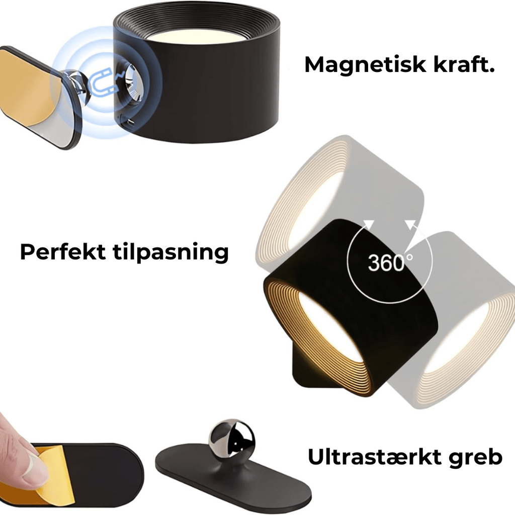 Siopsrl| Flexilight Wireless Wall Lamp Touch 360 Rotation