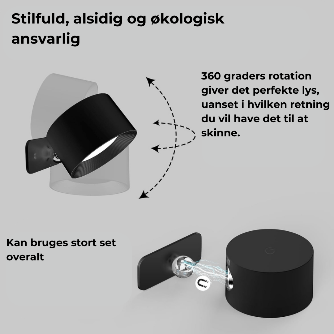 Siopsrl| Flexilight Wireless Wall Lamp Touch 360 Rotation