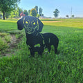 Siopsrl| Metal Dog Silhouette Garden Decoration