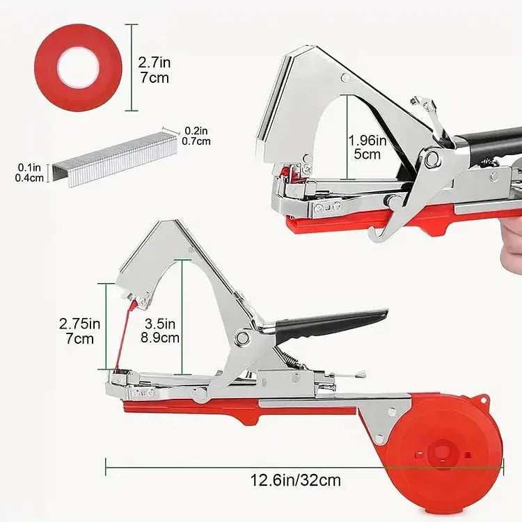 Siopsrl| Garden Plant Tying Tool Set | 10 Rolls of Tape and 10,000 Staples