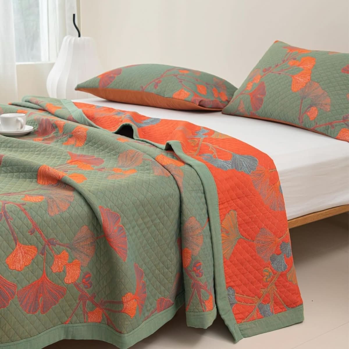 Siopsrl| Cotton Bedding Set with Botanical Pattern
