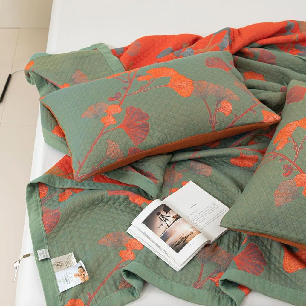 Siopsrl| Cotton Bedding Set with Botanical Pattern