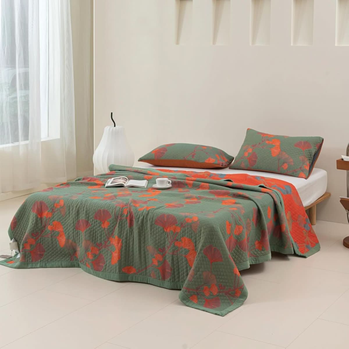 Siopsrl| Cotton Bedding Set with Botanical Pattern