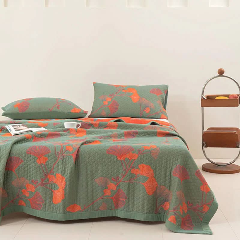 Siopsrl| Cotton Bedding Set with Botanical Pattern