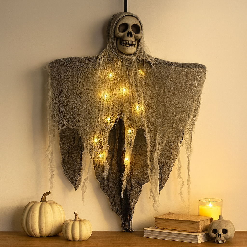 Siopsrl| LED Skull Wall Decoration for Halloween Home Decor