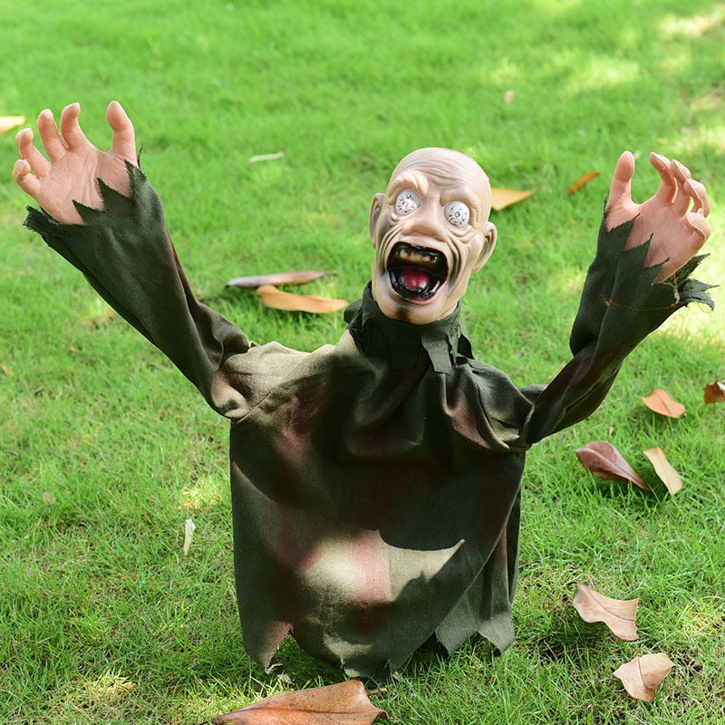 Siopsrl| Scary Screaming Zombie Garden Halloween Decoration