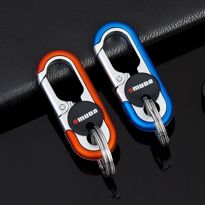 Siopsrl| Steel Secure Double Ring Hook Keychain