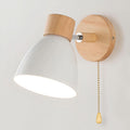 Siopsrl| Nordic Wood Hanging Wall Light with Pull Switch