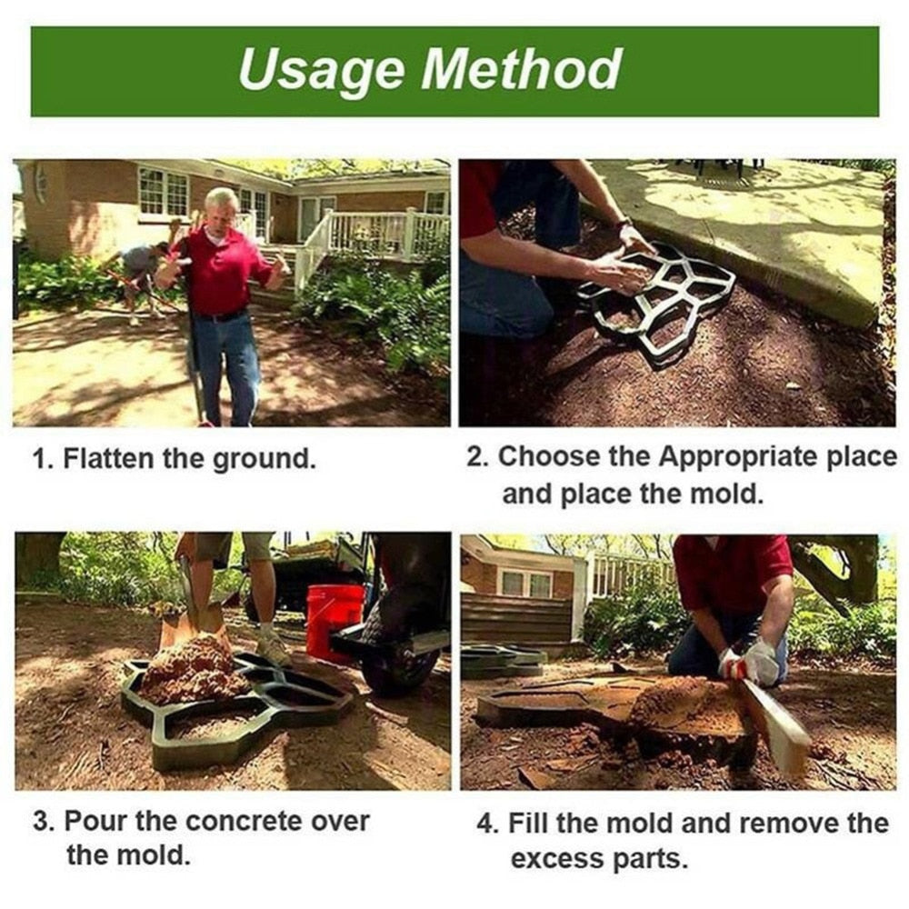 Siopsrl| Artistic Reusable DIY Path Maker Mold