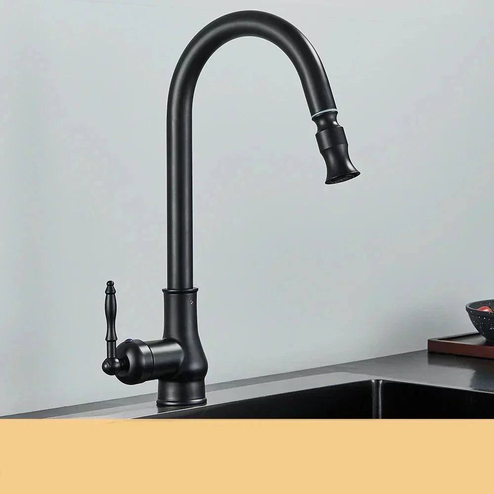 siopsrl | VintageTap Antique Brass Kitchen Tap – Retro Style Mixer Faucet with Swivel Spout