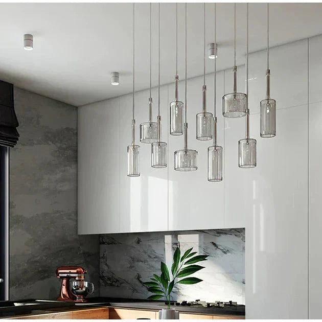 Siopsrl| Pendant lamp for the dining table made of glass