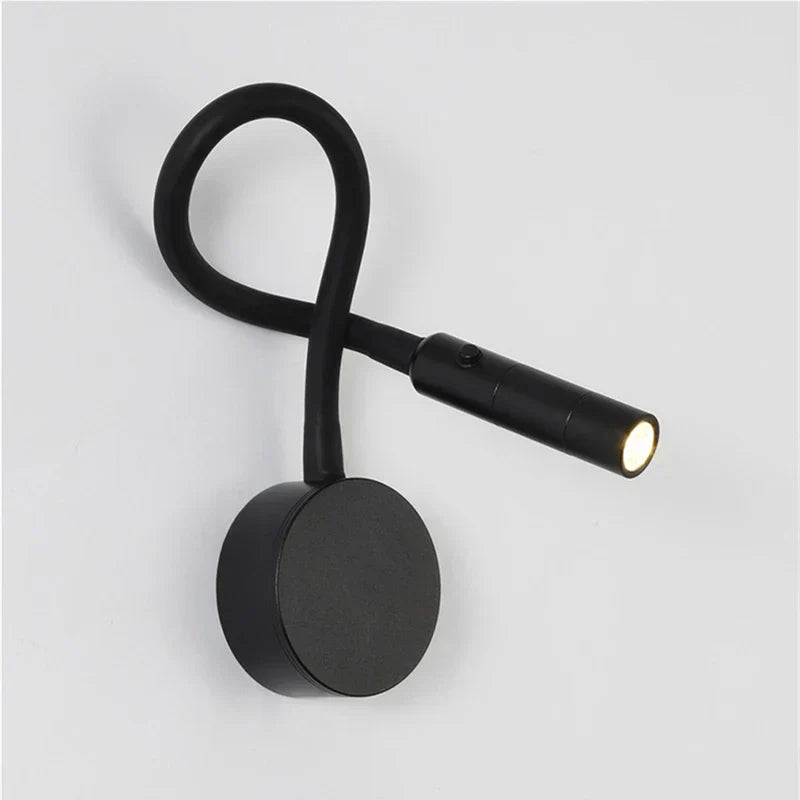 Siopsrl| Modern Flexible LED Reading Wall Lamp with Switch for Bedroom and Study - 1W/3W