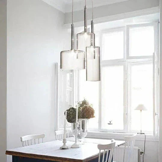 Siopsrl| Pendant lamp for the dining table made of glass