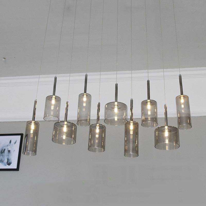 Siopsrl| Pendant lamp for the dining table made of glass
