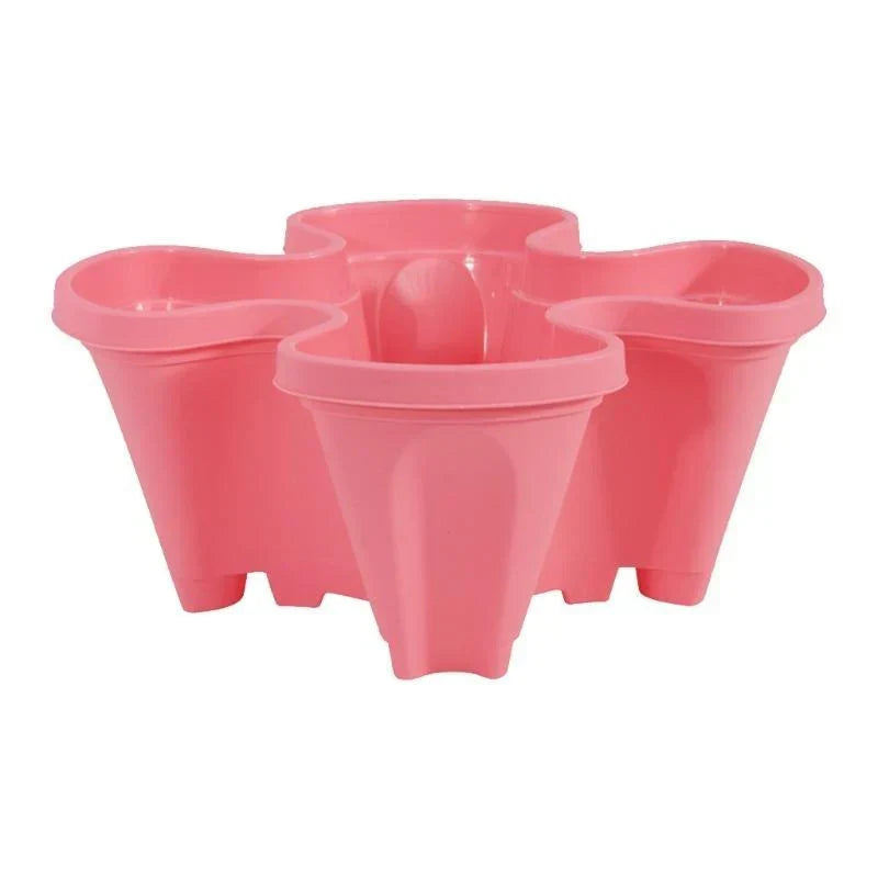 Siopsrl| Space-saving stackable plant pots – Vertical planting system with wheels