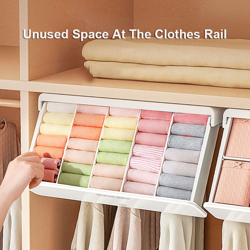 Siopsrl| Closet Wise Self-Adhesive Space Saving Organizer Box