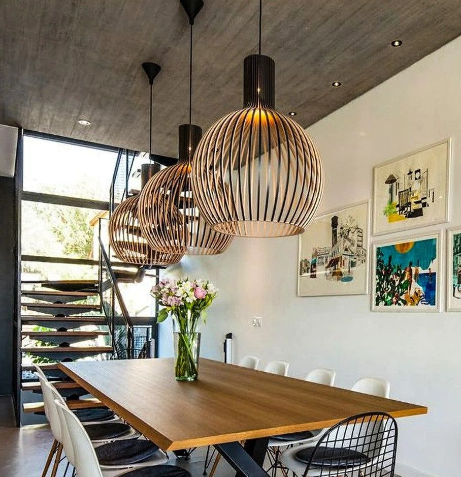 Siopsrl| Handmade Wooden Pendant Light