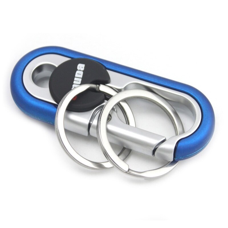 Siopsrl| Steel Secure Double Ring Hook Keychain