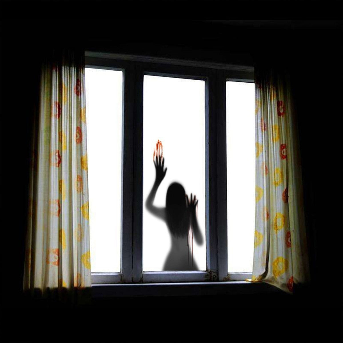 Siopsrl| Scary Ghost Halloween Window Sticker