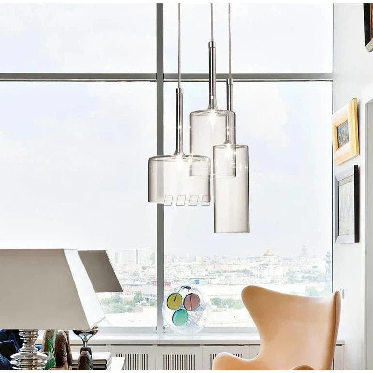 Siopsrl| Pendant lamp for the dining table made of glass