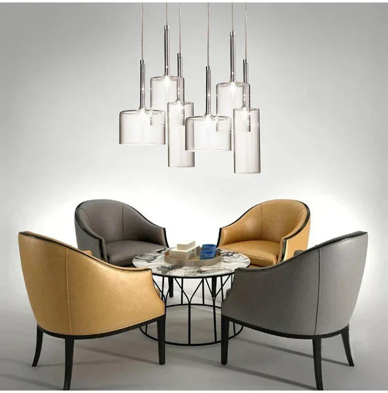 Siopsrl| Pendant lamp for the dining table made of glass